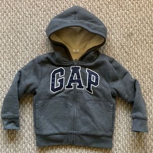 Gap Sherpa Lined Zip Up Hoodie